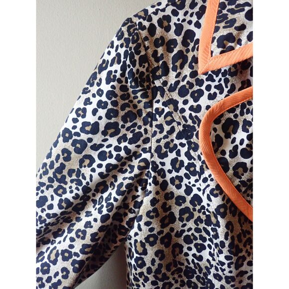 Peck & Peck Collection Lepoard Print Spring Statement Jacket Coat L/XL - Picture 5 of 10